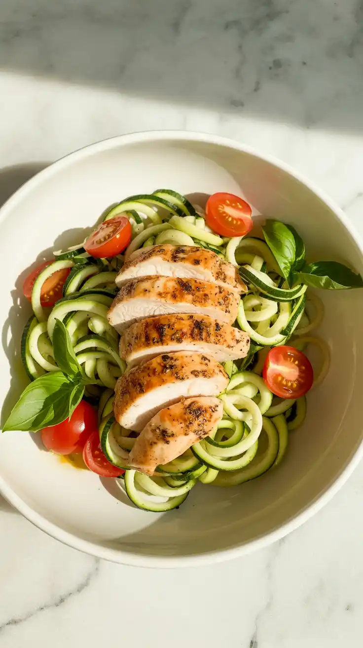 Chicken and Zucchini Noodles (Zoodles)