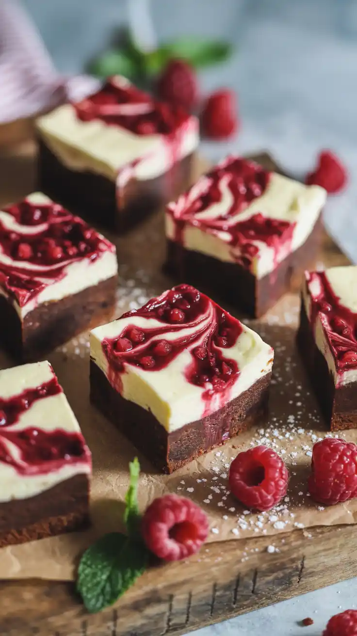 Raspberry Cheesecake Brownies