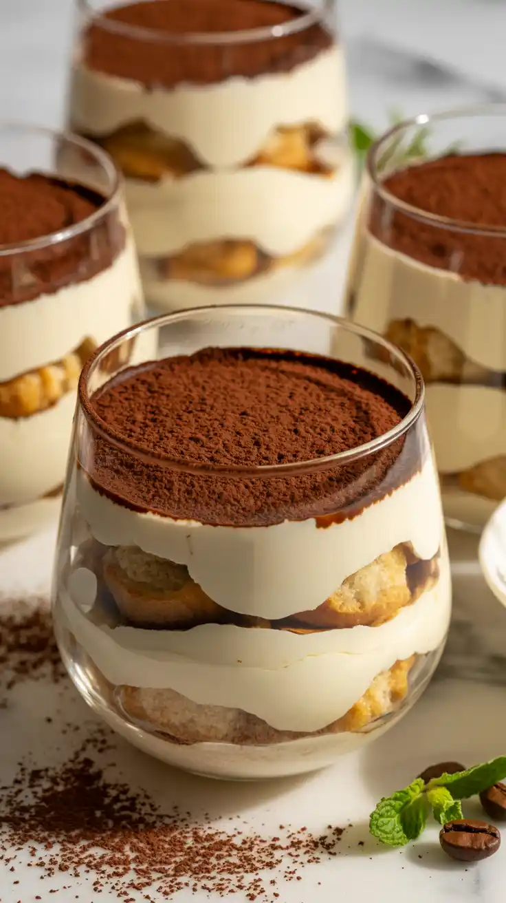Creamy Tiramisu Parfaits