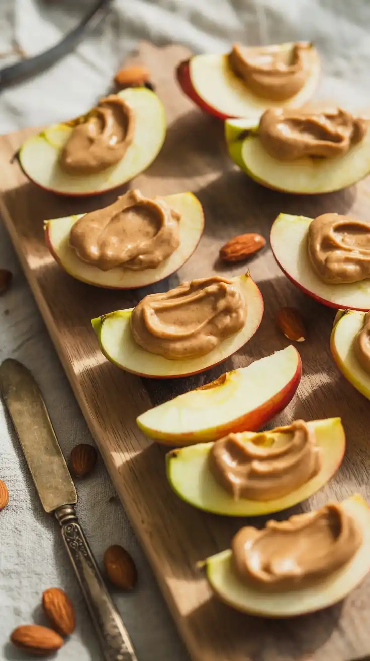 Apple Slices with Almond Butter