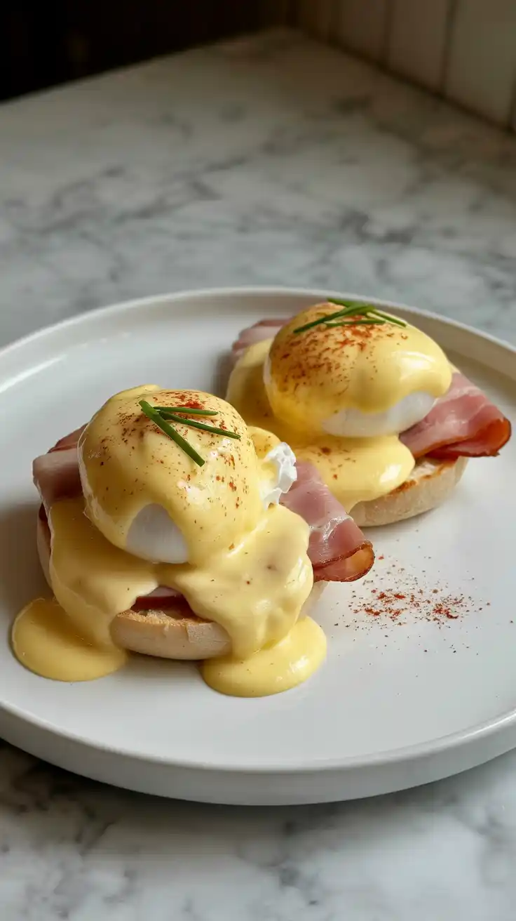 Eggs Benedict with Hollandaise Sauce