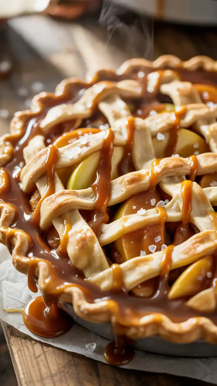 Salted Caramel Apple Pie