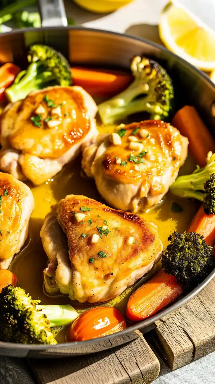 Garlic Butter Chicken and Vegetables